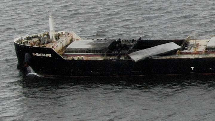 Cargo ship explosion closes channel near site of 2024 Baltimore bridge collapse