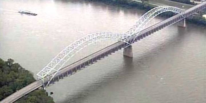 Inspection of I-64 approaches to Sherman Minton Bridge to close lanes