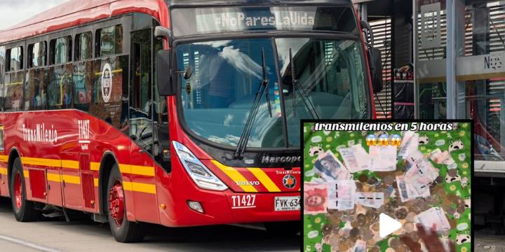 Más de dos salarios mínimos: joven se hizo viral al revelar cuánto gana en un día cantando en TransMilenio