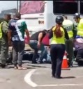Motorizado chocó contra un encava en Upata