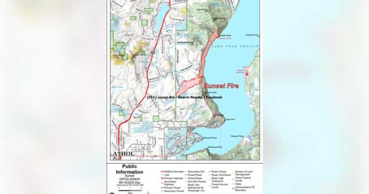 Evacuations expanded as Sunset Fire grows to 2,702 Acres Northeast of Athol