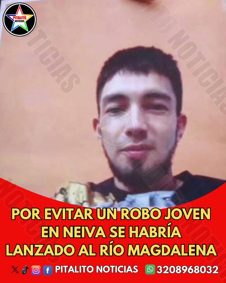 Joven murió tras caer al río Magdalena, al parecer se defendía de un robo en Neiva