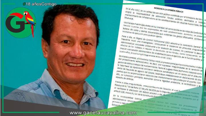 Luis Arechaga defiende legalidad de obras y su gestión municipal en Tahuanía