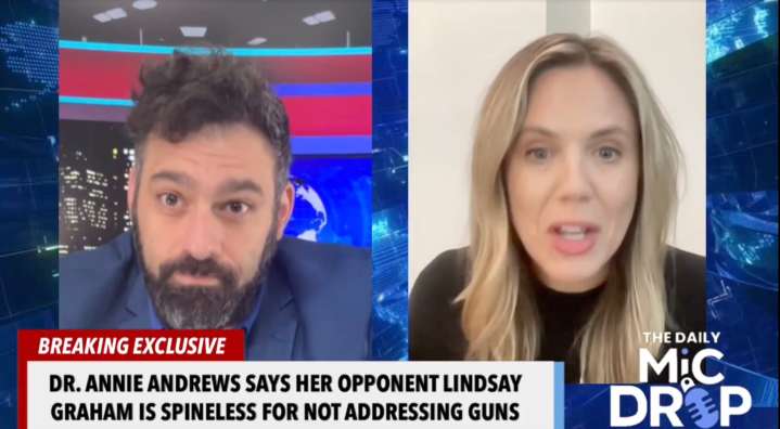 Lindsey Graham’s Democratic Opponent Loses It Over GOP Inaction on Guns