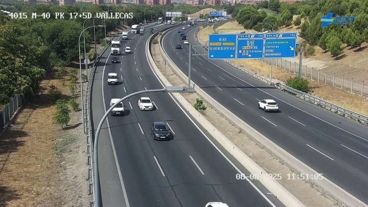 La M-40 se corta este viernes durante casi 24 horas en Vallecas para instalar una pasarela