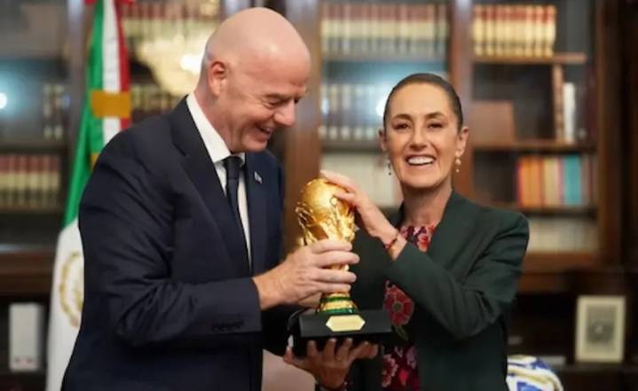 Sheinbaum se reúne con el Presidente de la FIFA de cara al Mundial 2026