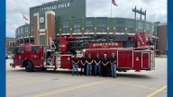 Robinson Volunteer Fire Department conducting final inspection on new vehicle