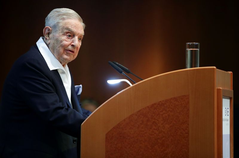 Trump says Democratic donor Soros and son should be charged with corruption, offers no evidence