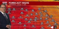 It just gets hotter from here folks with little chances for rain through Saturday