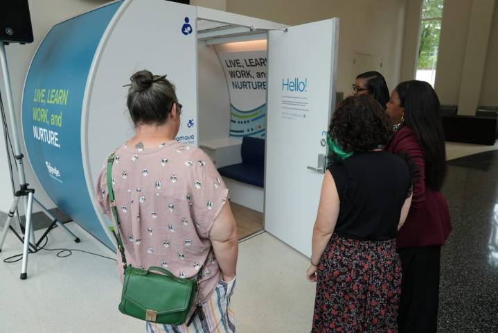 County unveils new lactation pod