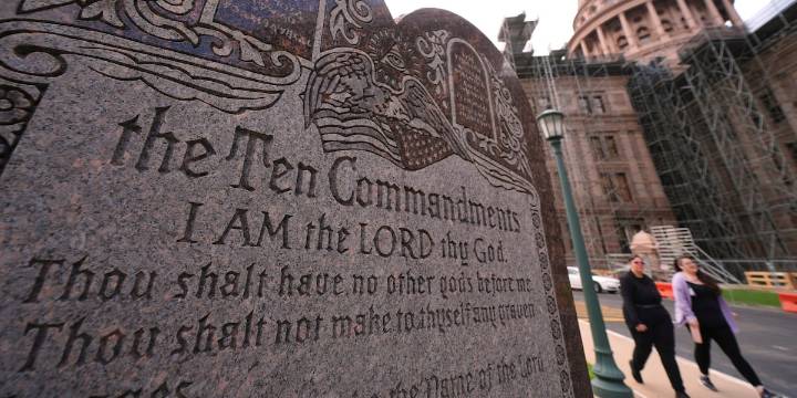 Texas can’t put the Ten Commandments in certain school districts’ classrooms, judge says