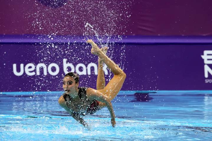 Mexicanos Nayeli y Diego se llevan el oro en los duetos mixtos de la natación panamericana