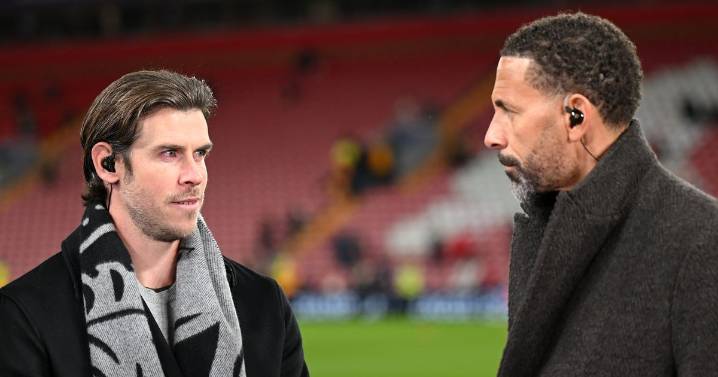 Gareth Bale's cheeky dig sparks reaction from Rio Ferdinand during TNT Sports broadcast