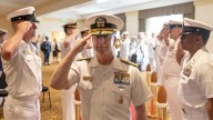 Navy’s new top admiral takes command amid leadership purge
