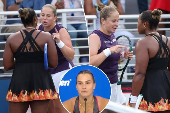 Aryna Sabalenka spoke to Jelena Ostapenko after US Open drama