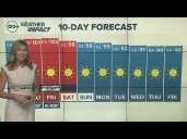 Heat risk expands with Sierra thunderstorms possible