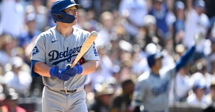 Dodgers home runs salvage game vs. Padres, return home tied for 1st place