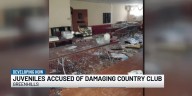 Juveniles, ages 6 to 15, cause extensive damage at country club Police