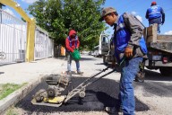 Atendió Municipio más de 300 baches este lunes por la mañana