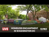 LIVE: Homeless Encampment amidst Trump's Federal Takeover of DC