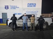 Asegura SSPE a dos sujetos armados en Juárez