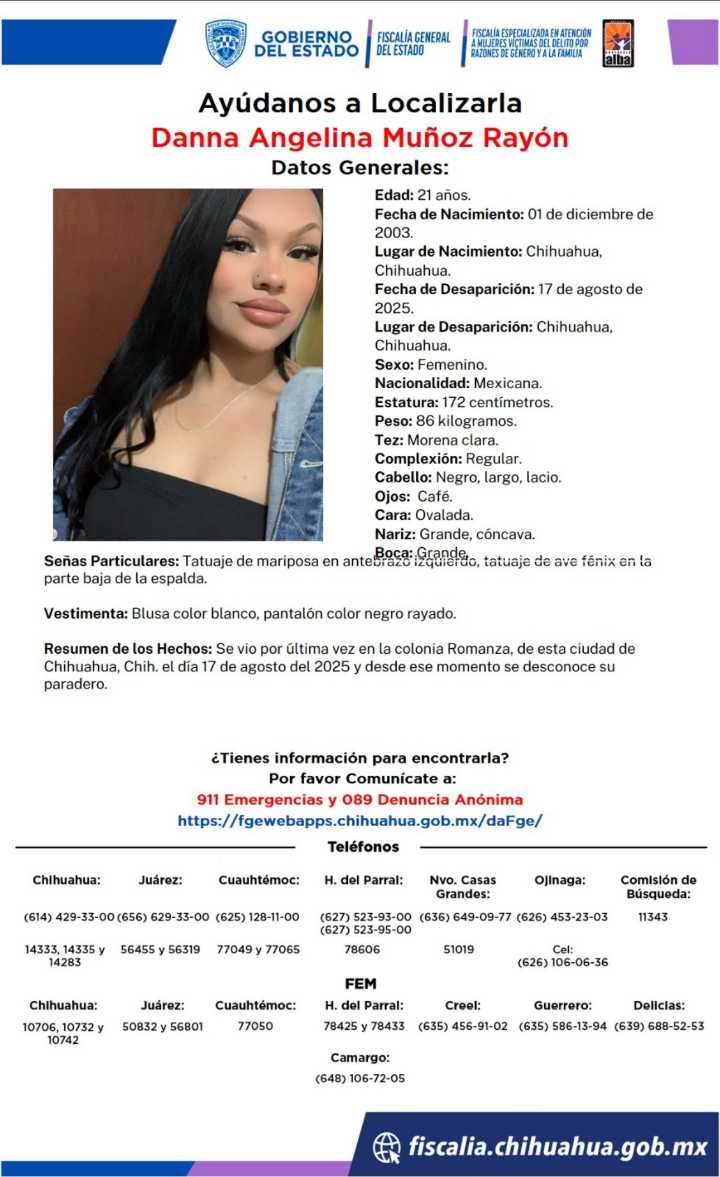 Encuentran cuerpo sin vida de Danna Muñoz