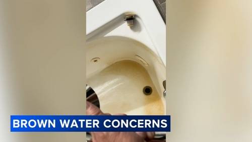 Concerns over brown tap water lead to protest in Clementon, New Jersey