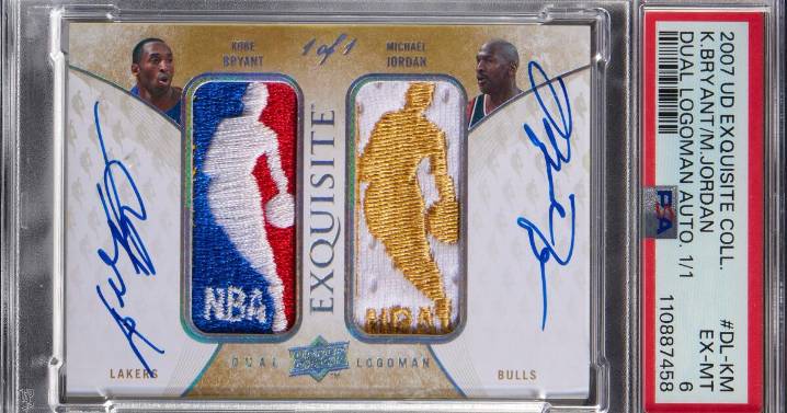 Unique Kobe Bryant-Michael Jordan card set to break price record on Mamba's birthday