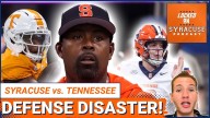 REACTION: Syracuse Football OUTMATCHED vs. Tennessee Volunteers | Elijah Robinson's Job in JEOPARDY?