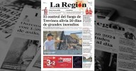 La portada de La Región de este jueves, 28 de agosto
