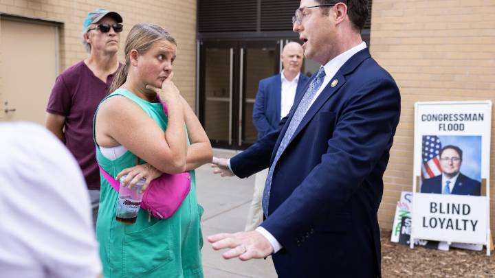 Nebraska's Mike Flood got an earful from voters. He's still standing by Trump's agenda