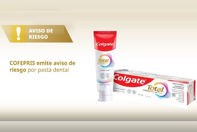 Cofepris ordena retirar del mercado pasta dental de Colgate por reacciones adversas