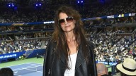 Katie Holmes Cosplays as the Tennis Court for a Trip to the US Open