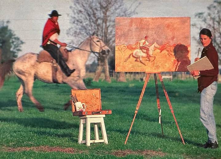 Isabel II y Camilla. Una artista argentina que pintó para dos reinas: de los veranos en la Patagonia a la pasión por los caballos