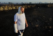 El herido en el incendio de Cipérez: «El fuego corría más que yo»