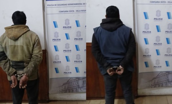 Fueron capturados mientras huían: dos detenidos por robo