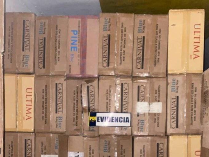 Decretan prisión preventiva para sujetos que fueron sorprendidos con $2.580 millones en cigarros de contrabando en Antofagasta