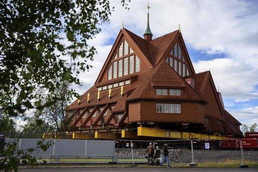 How do you move a beloved Swedish church down the road? With prayer, engineering and some Eurovision