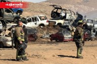 Incendio en corralón de Grúas ATT consume al menos 20 vehículos