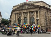 Protestan en Congreso de CDMX por iniciativa para regular motos eléctricas
