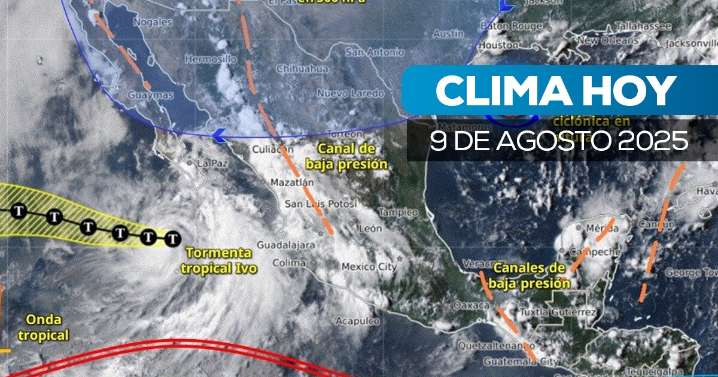 Clima en México podría cambiar tus planes: prepárate para lluvias y caída de granizo el 9 de agosto de 2025