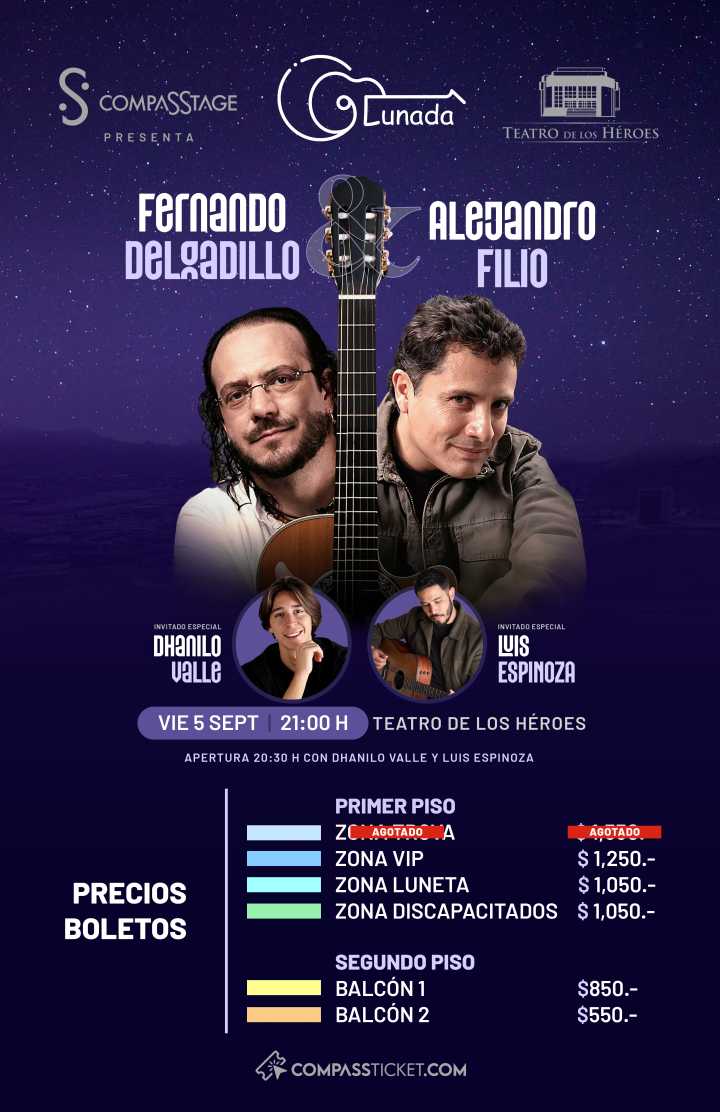 Vivirá Chihuahua gran noche de trova con el concierto Fernando Delgadillo & Alejandro Filio