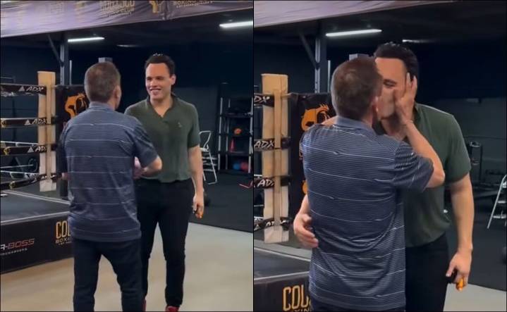 VIDEO: Julio César Chávez Jr. se reencontró con su papá; se saludaron con beso en la boca