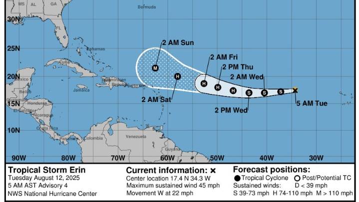 Tropical Storm Erin: See track, spaghetti models, Florida impact
