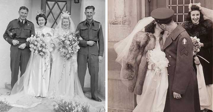 Love In The Shadow Of War: 33 Moving Wedding Photos From The 1940s
