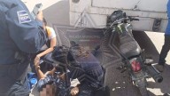 Camión y motocicleta chocaron en Mexquitic; hubo una persona lesionada