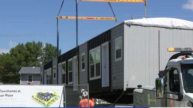 Watch: See how new affordable townhomes were placed in North Omaha