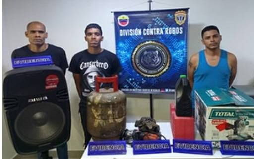 Aprehenden a trío delictivo dedicados al robo de viviendas en Caracas ¿Cuántos faltan por capturar?