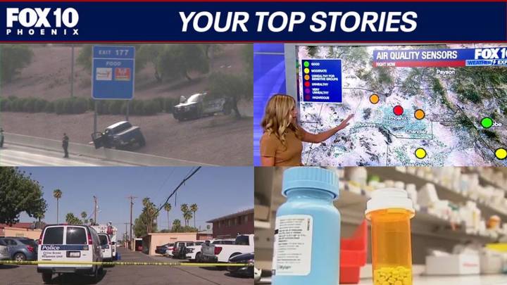 Officer-involved shooting in Mesa; hazy Valley skies due to wildfires