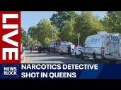 LIVE: Narcotics detective shot during attempted carjacking in Queens